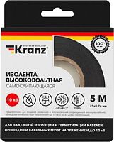 Изолента высоковольтная самослипающаяся 25мм до 10кВ Kranz  картинка 